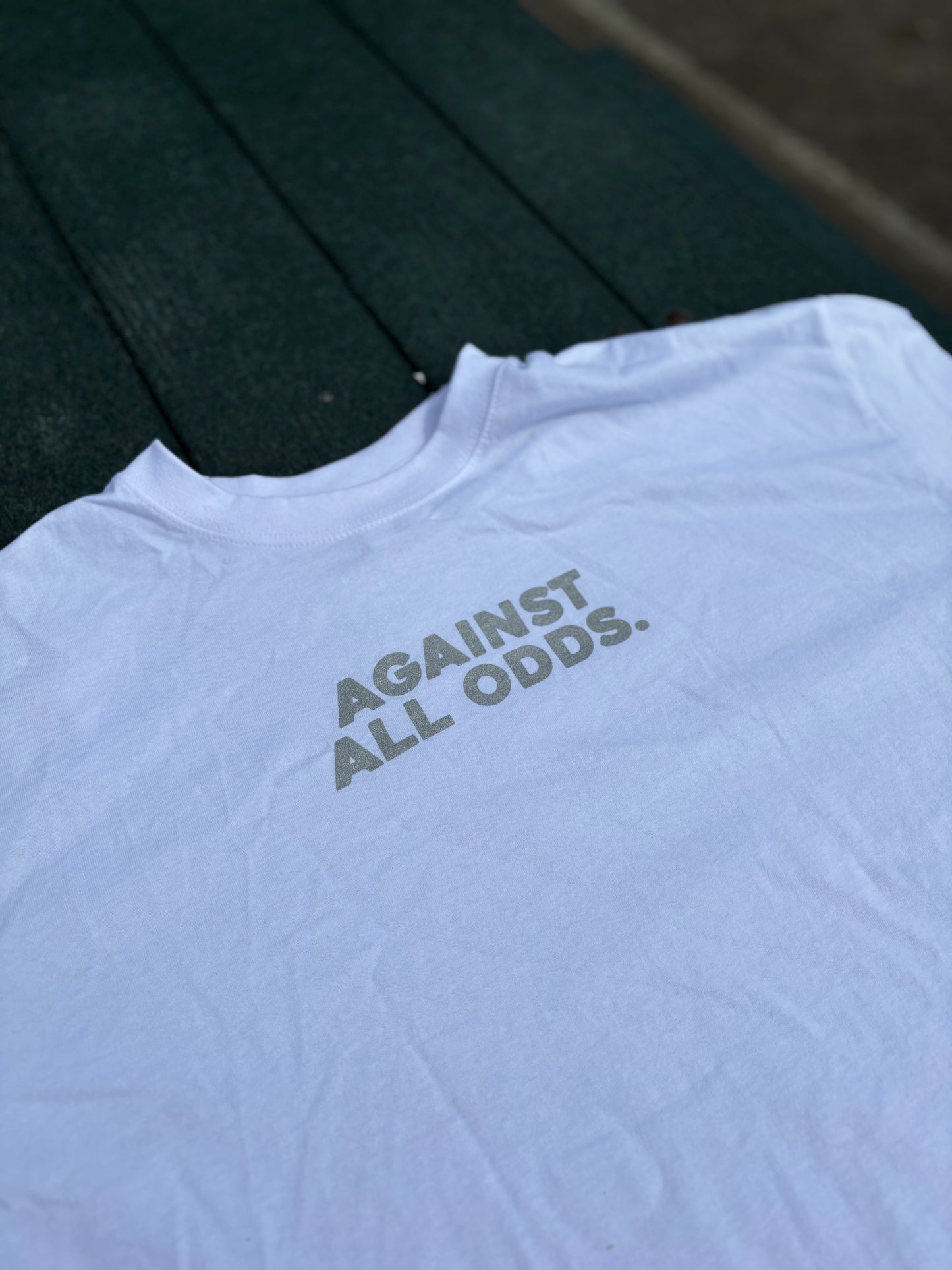 White Logo Tee