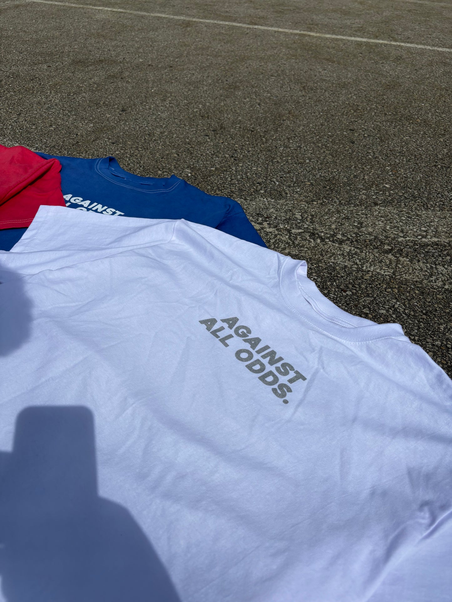 White Logo Tee