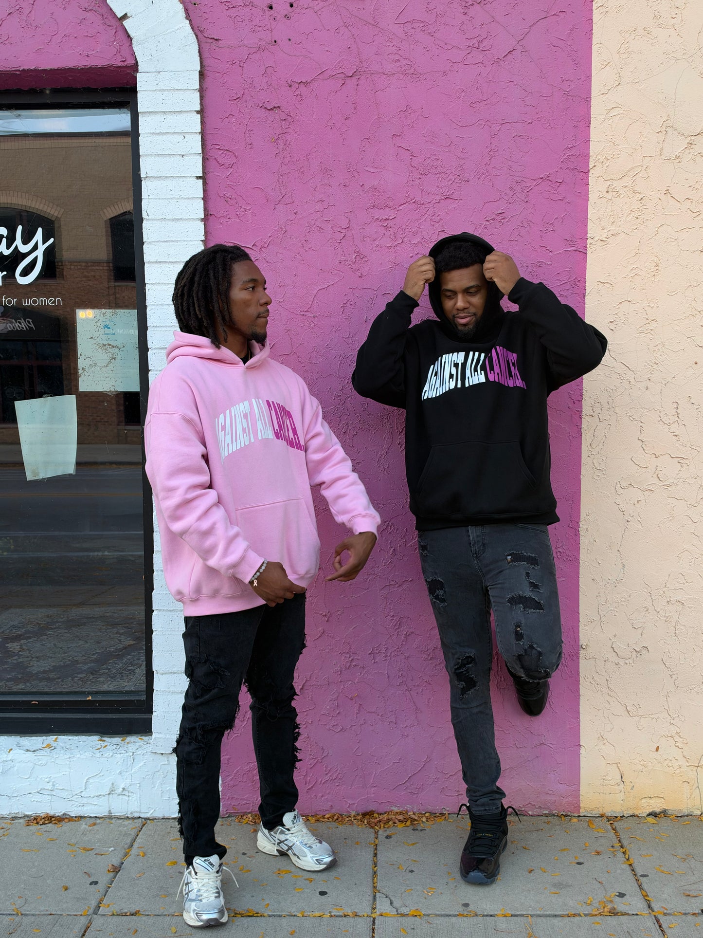 Pink "Against All Cancer" Hoodie